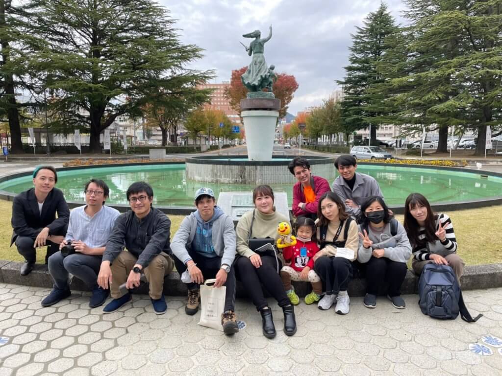 福島を訪問した台湾のメンバー