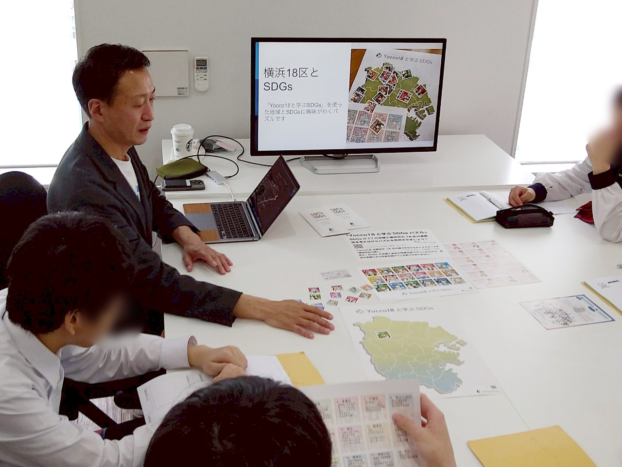 北海道中学校企業訪問の様子